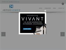 Tablet Screenshot of joycehomes.com